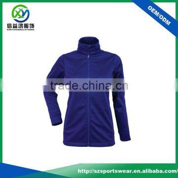 Purple color 100% polyester high quality comfortable for women golf jacket