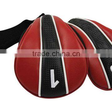 China PU leather golf driver head cover