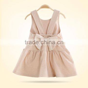 Wholesale Baby Organic Cotton Dresses Baby Girls' Organic No Sleeve Bodysuit Dress photo-4