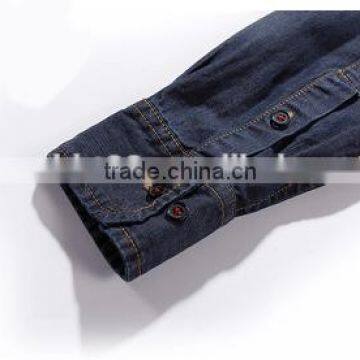 2016 Men Denim Shirts Wholesale , Men Denim Casual Shirt photo-3
