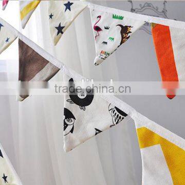 Hot Selling High Quality Fabric Home Decoration Bunting Flag/pennant photo-3