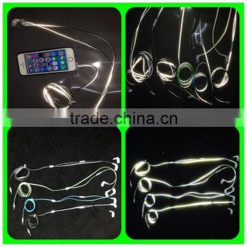 2017 New Product High Visibility and Light up Earphones/headphone Line photo-6