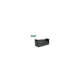 300V 15A 10*3P Barrier Terminal Block With Triple Levels , Pitch 7.62mm