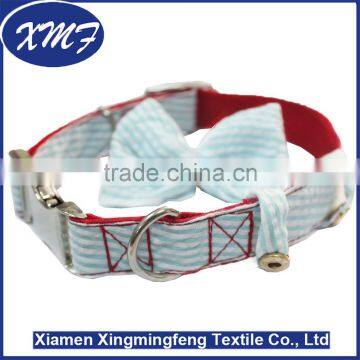 Durable Nylon Material Adjustable Pet Dog Collar With Bowknot photo-4