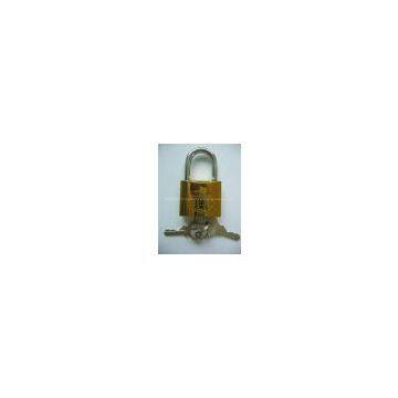 NEW GOLDEN PLATED IRON PADLOCK