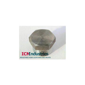 Forged 3000lb stainless steel Hex plug