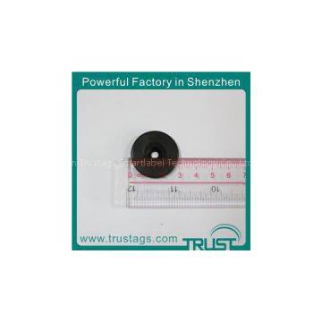 Abs Round With Hole Lf Black White Rfid Chip