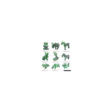 Semi-Precious Stone Animal Carving (Ruby in Zoisite Animal)