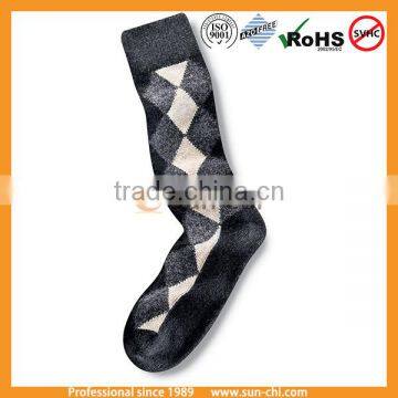 Cotton Diamond Pattern Baby Boy Socks photo-2