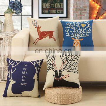Deer Theme Pillow Car Cushion Cover Wholesale