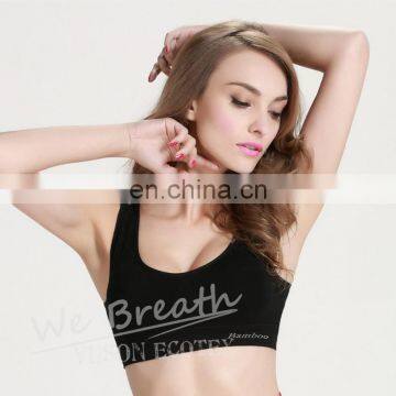 YUSON Seamless Bamboo Fiber Sports Bra One-piece Yoga Top