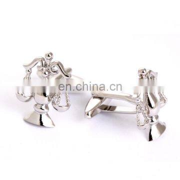 Delicate Libra Silver Cufflinks Luxury Mens Cufflinks Brand photo-2