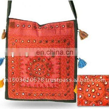 tassels with embroidred shoulder bags