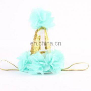 1 PCS Newborn Headbands Girls Hair Accessories Infants Flower Crown Headband Hair Bands Kids Birthday Gifts photo-5