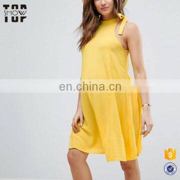 China dress factory yellow short party frock pregnant dress maternity clothing