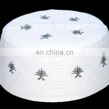 china factory custom 3d embroidery muslim prayer hats