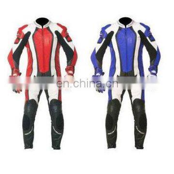 Leather Motorbike Racing Suit,Leather Motorcycle Suit,Racer Leather Suit