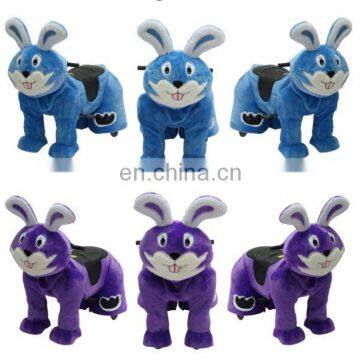 HI Blue Rabbit power wheels ride on animal toy animal robot plush animal ride for sale