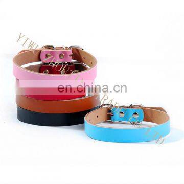 Leather pet collar Genuine leather dog collar OEM logo,pet accessories collar