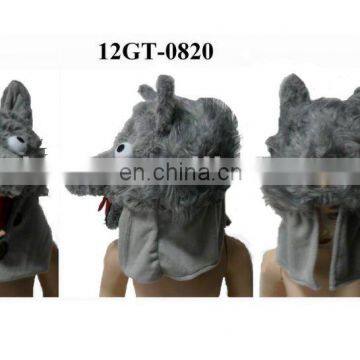 Funny Plush animal head cover - wolf