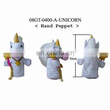 Plush unicorn Hand puppet toys