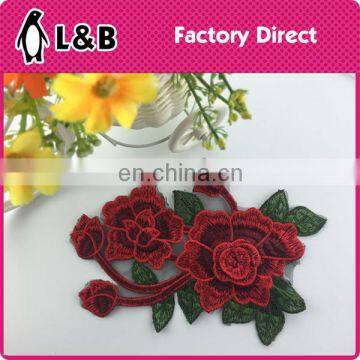 new design 3D red flower applique XY-6