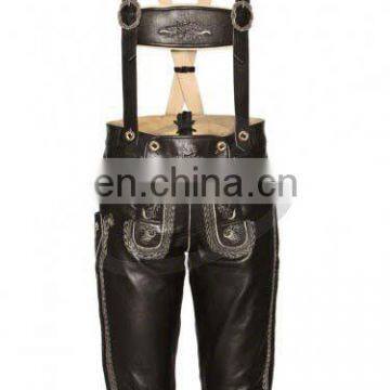 Lederhosen, Kniebund hosen, Men ledersosen trachten lederhosen leather pants with suspenders (Oktoberfest Clothing)