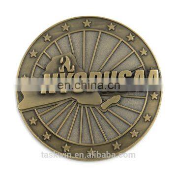 Custom metal antique gold souvenir challenge coin