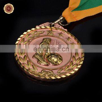 Wr Online Shopping Quality Metal Medal for Awards Collectible Soccer Game Medal With Ribbon