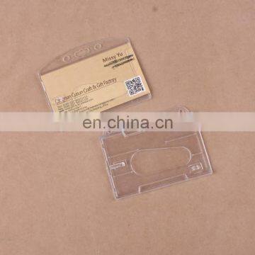 2017 promotion hard plastic transparent card holder