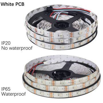 5M 5050 RGB LED Strip WS2812B 30LEDs/m Smart Led Pixel Strip,Black/White PCB WS2812 IC,WS2812B IP30 / IP65 / IP67 DC5V photo-3