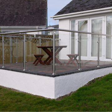 Best Quality Balcony Glass Railing With Glass Clamps Stainless Balustrade Fittings photo-4