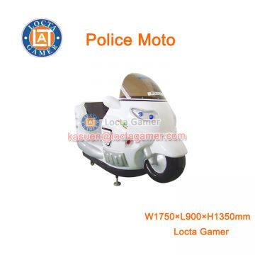 Zhongshan amusement equipment playground kid mini kiddy rides for sale, Rocking Machine 3 seat Police moto wig-wag