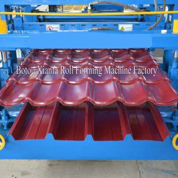 Машина для катаной штамповки двуслоевых рулонных цветных стальных черепичных профилей photo-3