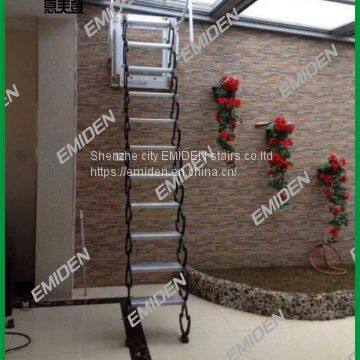 Shenzhen Yi Mei Deng Supplies Private Housing Roof Telescopic Stairs