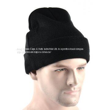 Embroidery Logo Acrylic Knitted Beanie Cap Hat for Man photo-3