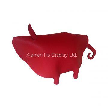 Ho Display Commercial Event Props Decorative Artificial Leather Red Piggy Display photo-4