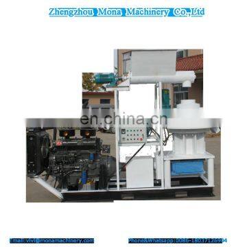 Professional wood log chips straw stalks rice husk biomass fuel pellet making machine with great price