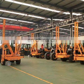 Loader type ground screw piling machine hydraulic pile driver