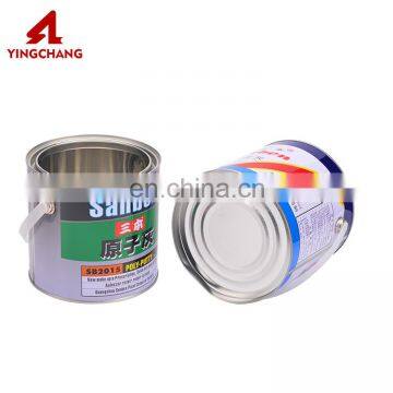 OEM Printing chemical round tin can for lubricating oil