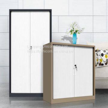 Luoyang UNI-ST001 Metal Material Tambour Door Storage Cabinet for Office and 0.8mm Thickness Cold Rolled Steel Plate Cabinet photo-5
