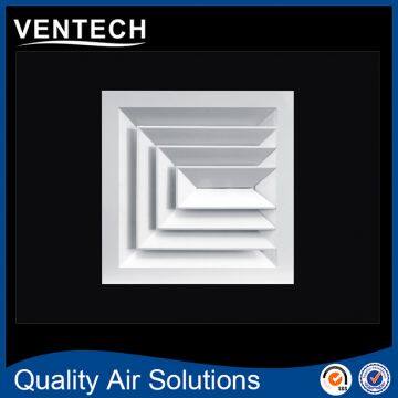 Ventech China Factory Return Air Volume Control Square Ceiling 4 Way Air Diffuser photo-4