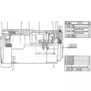 Tractor Hydraulic Pump Parts 623B 623E Vane Pump Parts Cartridge Kit 3G7652 Cartridge GP Rear