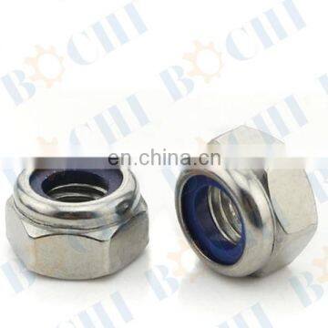 Galvanized Nylon Insert Stop Nuts M42