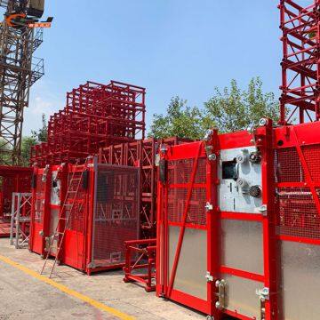 Construction Machinery SC200/200 Two Cages 0-33m/min 2000kg Construction Hoist photo-3