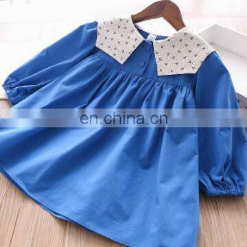 Floral collar doll shirt skirt girl skirt children's clothing wholesale