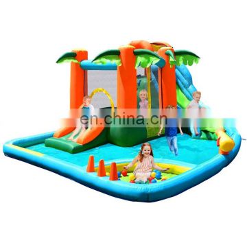 Factory price Nylon Fabric Inflatable Palm Bouncy House  Small Jumping Castle With Blower Prices For Kids