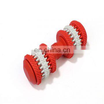 Leakage Food Training Dog Toy Dumbbell Shaped Pet Toys photo-6