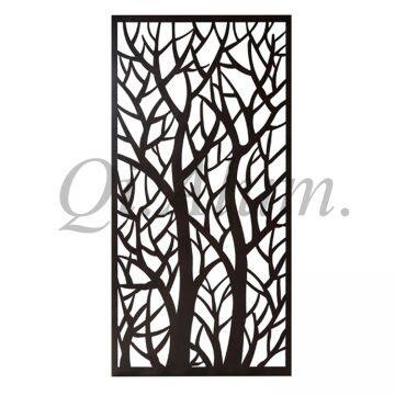 Factory Price Titanium Gold Brushed Stainless Steel Decorative Laser Cut Indoor Screen and Room Divider photo-3