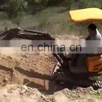 mini track type 1500kg hydraulic excavator